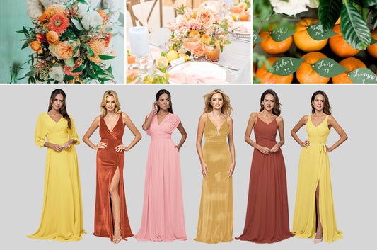 citrus bridesmaid dresses