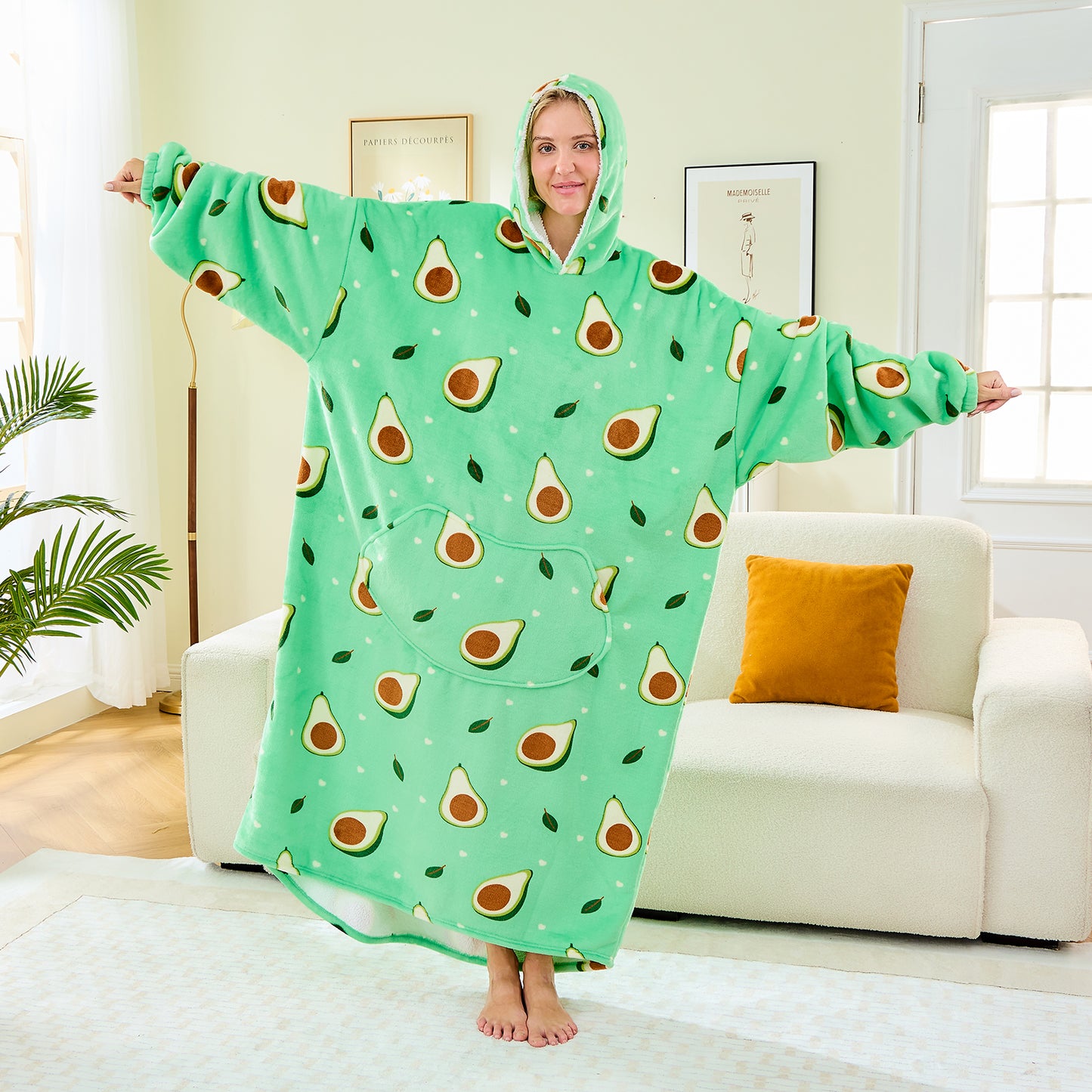 Premium Extra Long Oversized Hoodie Blanket