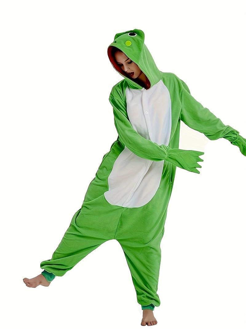 Adults Animal Frog Onesie Pajamas Funny Costume