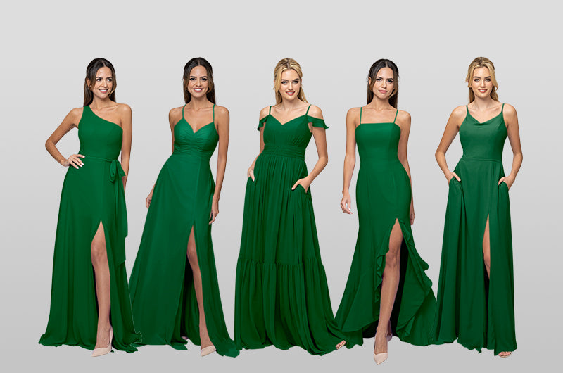 emerald bridesmaid dresses