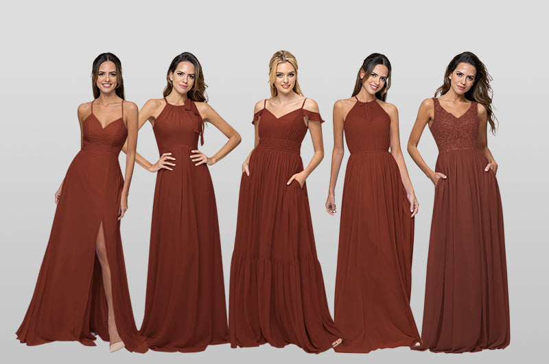The Best Rust Bridesmaid Dresses For Every Style 
