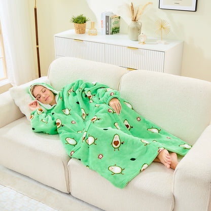 Oversized Sherpa Fleece Sweatshirt Blanket