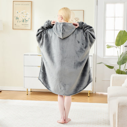 Comfy Oversized Hoodie Blanket – Sherpa Fleece in Multiple Colours