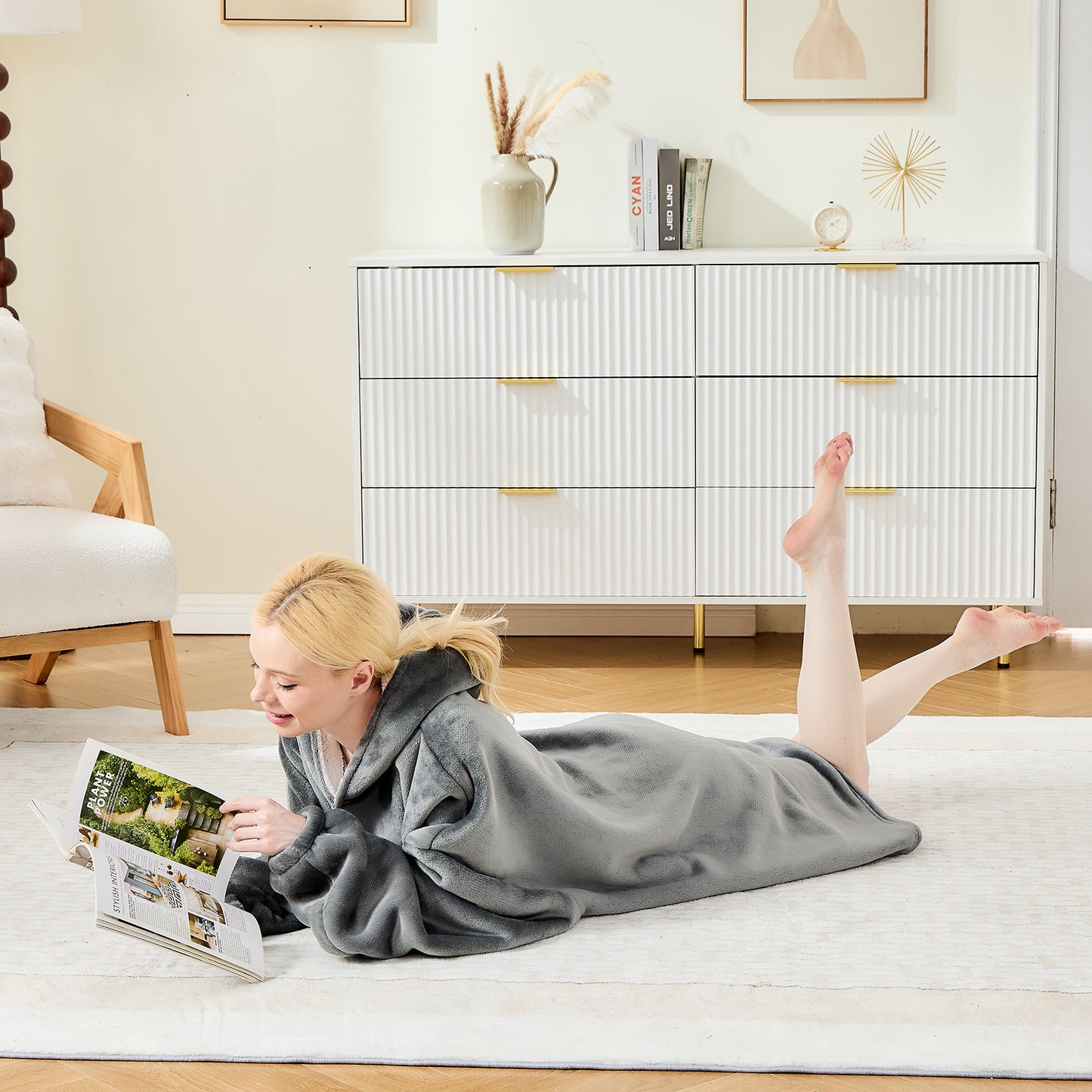 Comfy Oversized Hoodie Blanket – Sherpa Fleece in Multiple Colours
