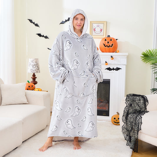 Ghost Sherpa-Lined Hoodie Blanket Luxury Loungewear