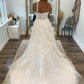 Strapless Sweetheart Applique A Line Wedding Dresses