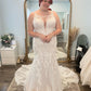 Straps Scoop Applique Mermaid Wedding Dresses