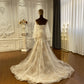Long Sleeve Off The Shoulder Lace Mermaid Wedding Dresses
