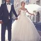 Off The Shoulder Sweetheart Ball Gown Wedding Dresses