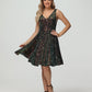 Straps V Neck Velvet Sequin A Line Homecoming Dresses