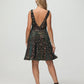 Straps V Neck Velvet Sequin A Line Homecoming Dresses