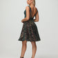 Straps V Neck Velvet Sequin A Line Homecoming Dresses