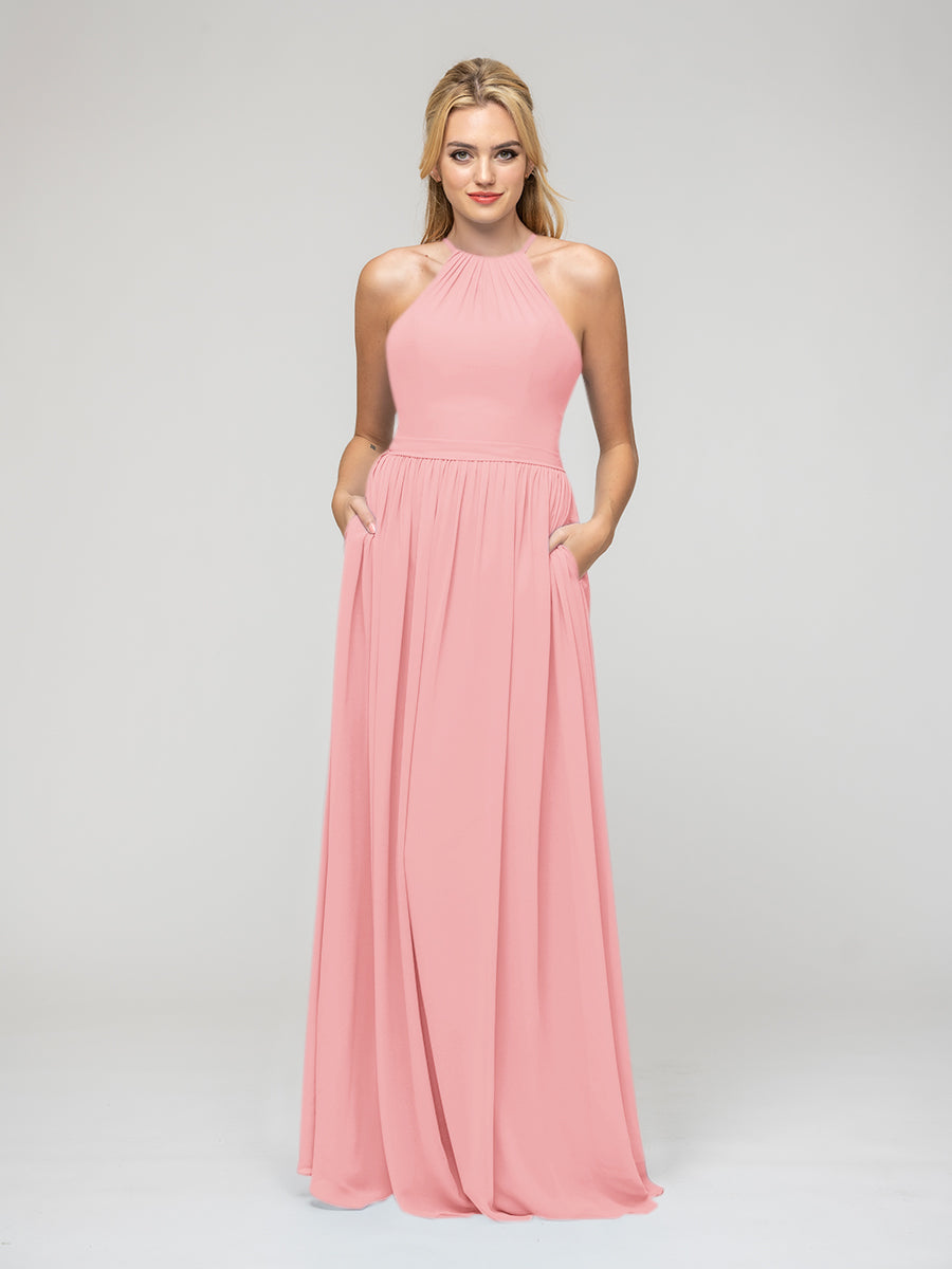 blush bridesmaid dresses