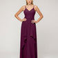 A Line Princess Spaghetti Strap Chiffon Bridesmaid Dresses