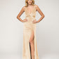 Sheath Floor Length Plunging V Neck Velvet Bridesmaid Dresses