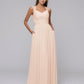 Chiffon Sweetheart Strap Pleated Long Bridesmaid Dresses With Pockets
