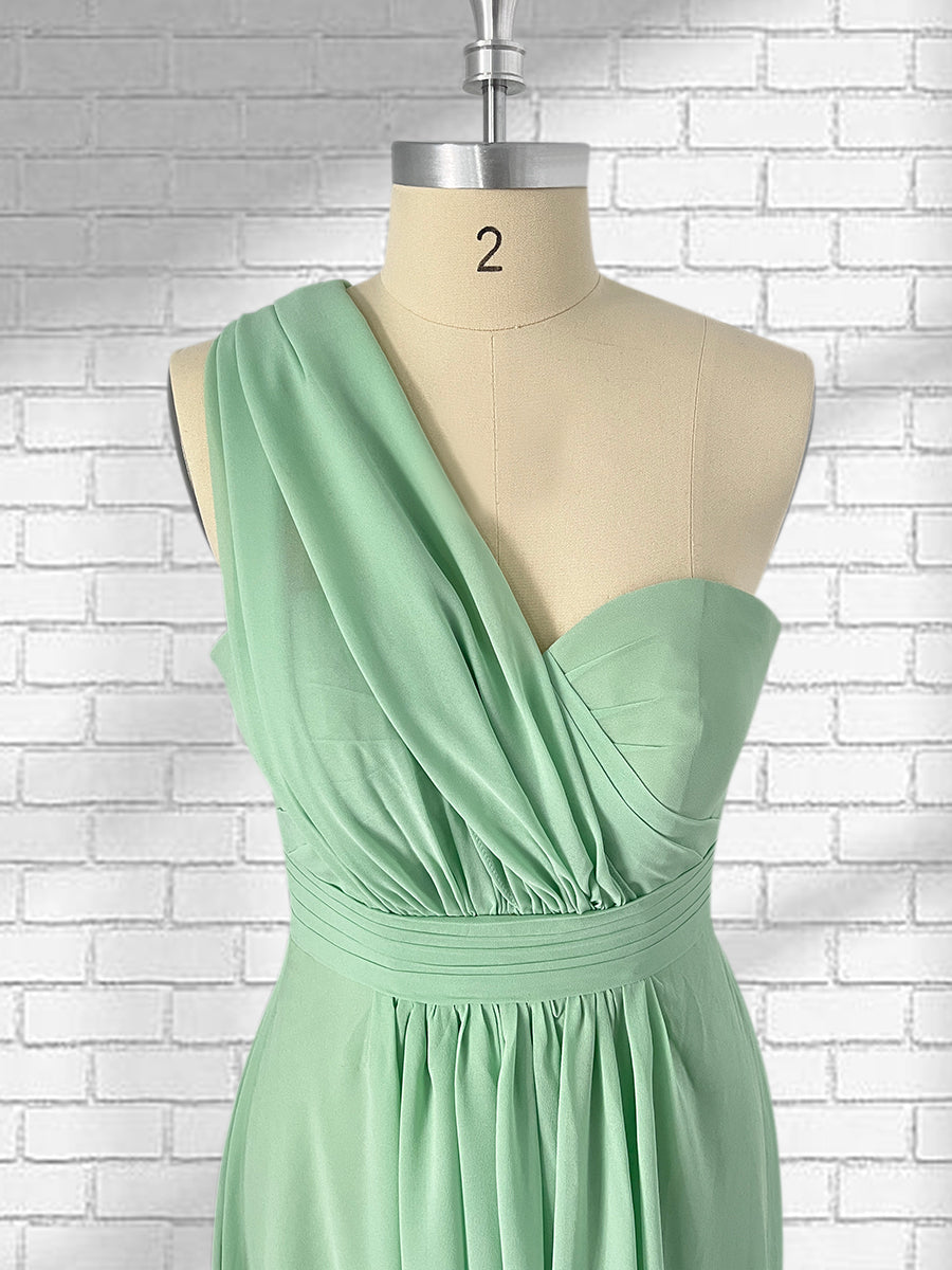 Floor Length Chiffon A Line Convertible Bridesmaid Dresses