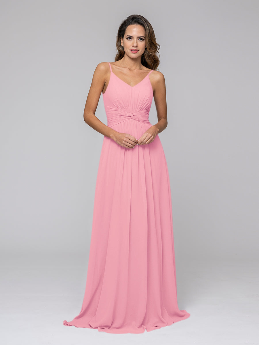 Chiffon Bridesmaid Dresses With Twist-Knot