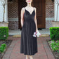 Glamorous A Line Tea Length Velvet Bridesmaid Dresses
