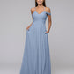 Chiffon Sweetheart Cold Shoulder Crisscross Back Bridesmaid Dresses