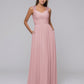 dusty rose chiffon bridesmaid dresses