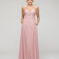 Sweetheart Straps Chiffon Bridesmaid Dresses With Pockets