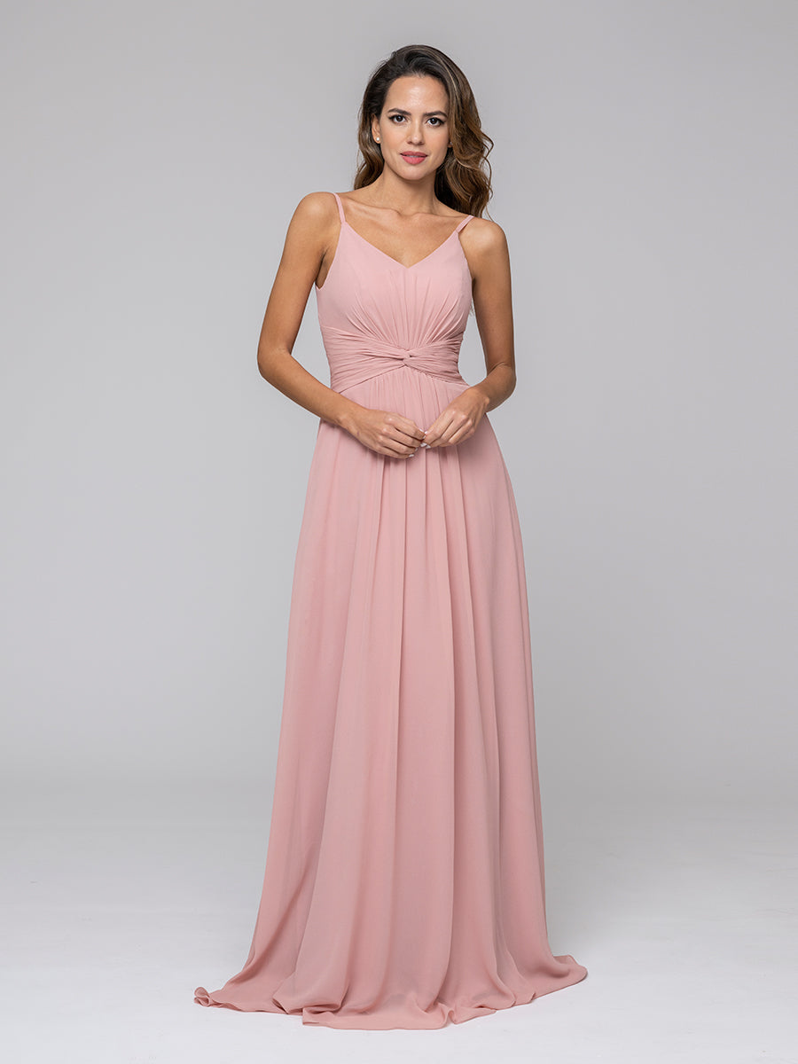 Chiffon Bridesmaid Dresses With Twist-Knot