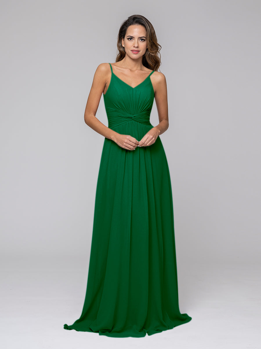 Chiffon Bridesmaid Dresses With Twist-Knot