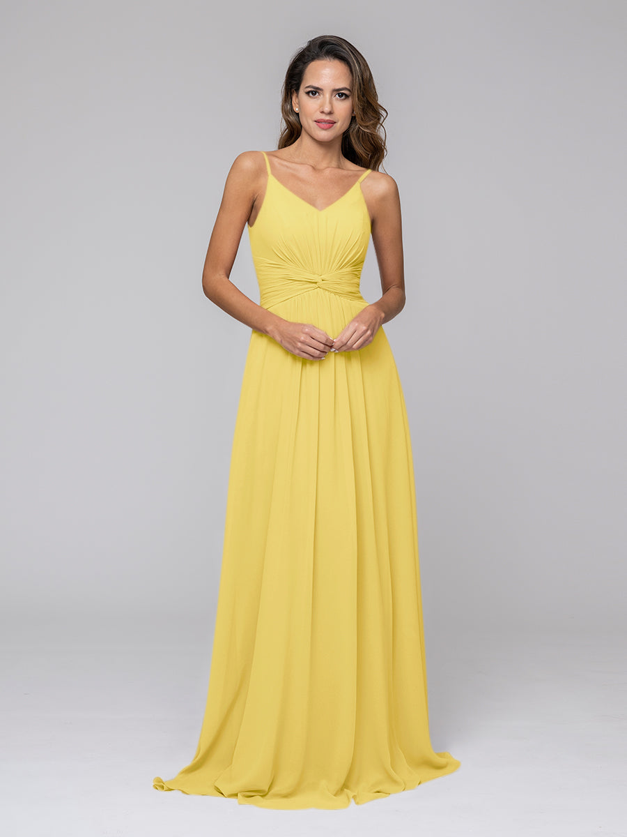 Chiffon Bridesmaid Dresses With Twist-Knot