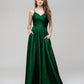 Zipper Back Floor Length A Line Special Occasion Party Dresses