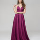 Floor Length Spaghetti Strap Metallic Glitter Prom Dresses