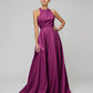  Long Scoop A Line Formal Party Prom Dresses
