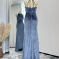 Halter Sleeveless Lux Velvet Bridesmaid Dresses