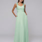 mint green chiffon bridesmaid dresses