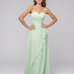 Ruffles Spaghetti Strap Sweetheart Chiffon Bridal Party Dresses