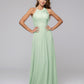 A Line Halter Chiffon Bridesmaid Dresses With Bow