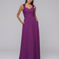 Chiffon Sweetheart Strap Pleated Long Bridesmaid Dresses With Pockets