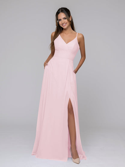 petal pink bridesmaid dresses