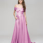 Off The Shoulder Sweetheart A Line Long Prom Dresses