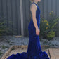 Mermaid Chapel Train One Shoulder Prom Dresses
