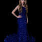 Mermaid Chapel Train One Shoulder Prom Dresses