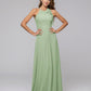 A Line Halter Chiffon Bridesmaid Dresses With Bow