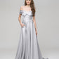 Off The Shoulder Sweetheart A Line Long Prom Dresses