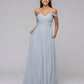 Chiffon Sweetheart Cold Shoulder Crisscross Back Bridesmaid Dresses