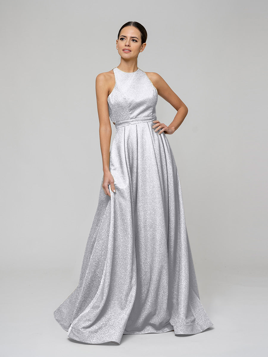  Long Scoop A Line Formal Party Prom Dresses