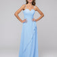 Ruffles Spaghetti Strap Sweetheart Chiffon Bridal Party Dresses