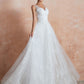Straps V Neck Applique A Line Wedding Dresses