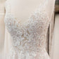 V Neck Applique Bodice A Line Tulle Wedding Dresses