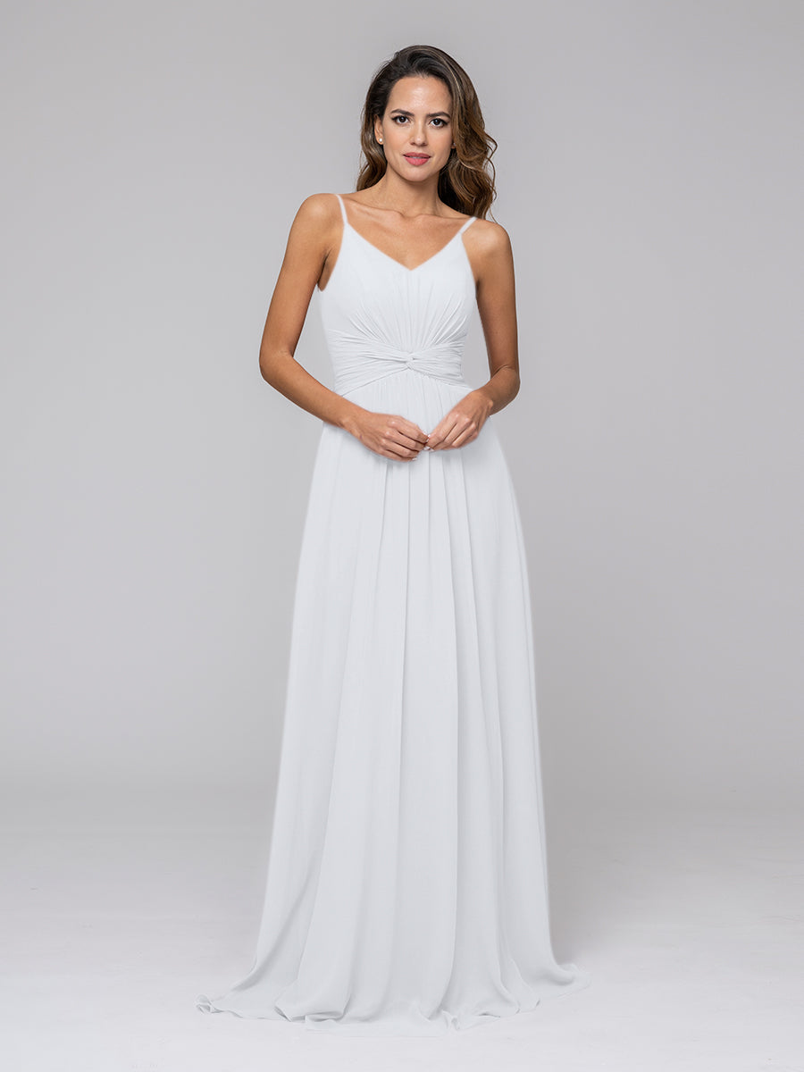 Chiffon Bridesmaid Dresses With Twist-Knot