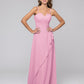 Ruffles Spaghetti Strap Sweetheart Chiffon Bridal Party Dresses